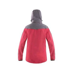 Damska kurta softshell z odpinanym kapturem CXS Monroe Canis kolor różowo-szary - 2